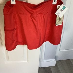New Beach House Swim Skirt Coral